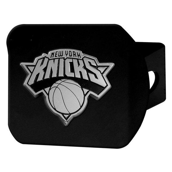 FanMats® - New York Knicks Logo on Chrome/Black Hitch Cover