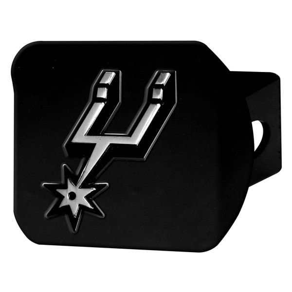 FanMats® - San Antonio Spurs Logo on Chrome/Black Hitch Cover