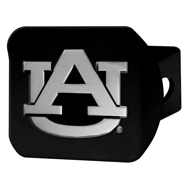 FanMats® - Auburn University Logo on Chrome/Black Hitch Cover