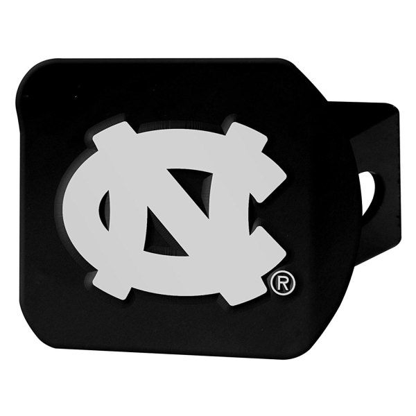 FanMats® - University of North Carolina Logo on Chrome/Black Hitch Cover