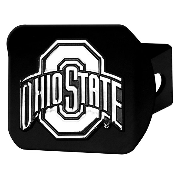 FanMats® - Ohio State University Logo on Chrome/Black Hitch Cover