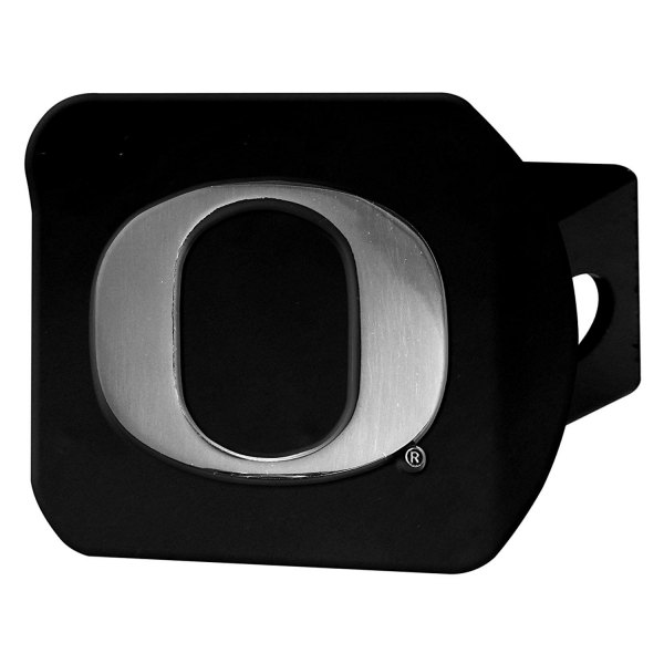 FanMats® - University of Oregon Logo on Chrome/Black Hitch Cover