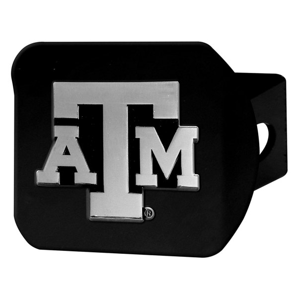 FanMats® - Texas A&M University Logo on Chrome/Black Hitch Cover