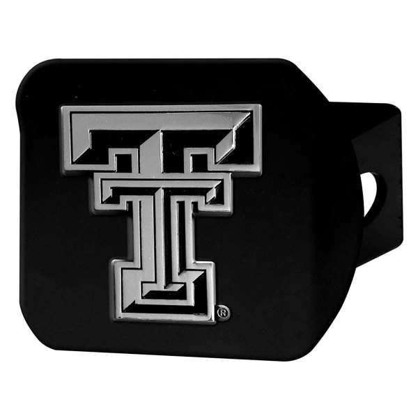 FanMats® - Texas Tech University Logo on Chrome/Black Hitch Cover