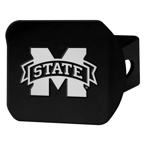 FanMats® - Mississippi State University Logo on Chrome/Black Hitch Cover