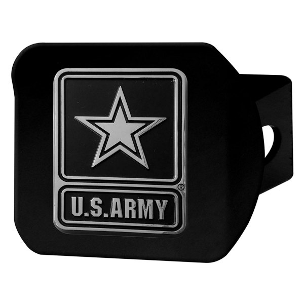 FanMats® - US Army Logo on Chrome/Black Hitch Cover