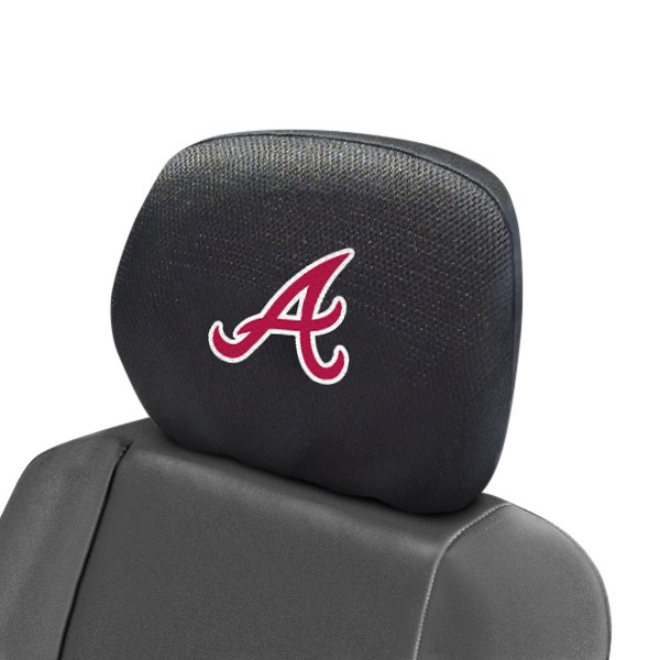  FanMats® - Headrest Covers with Embroidered Atlanta Braves Logo