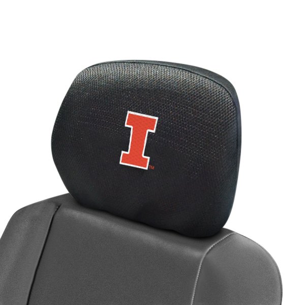  FanMats® - Headrest Covers with Embroidered University of Illinois Logo