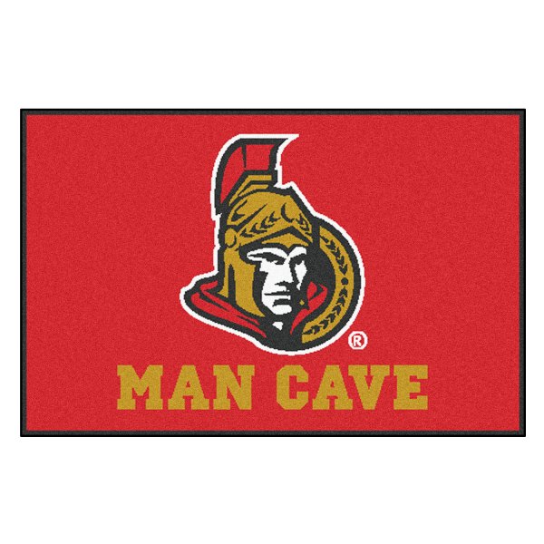 FanMats® - Ottawa Senators 19" x 30" Nylon Face Man Cave Starter Mat with "Senator" Logo