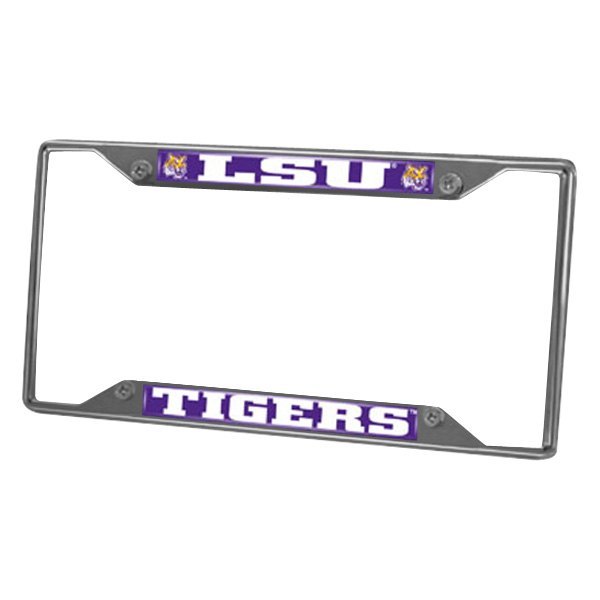FanMats® - Collegiate License Plate Frame with Louisiana State University Logo