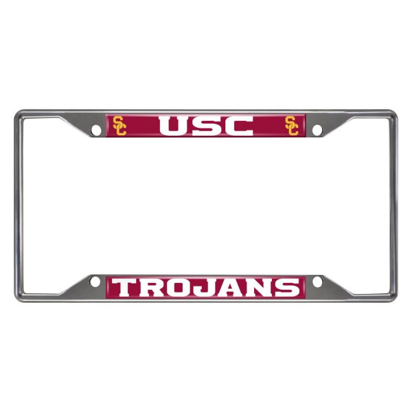 FanMats® - Collegiate License Plate Frame with University of Southern California Logo