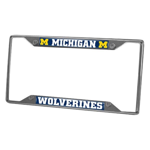 FanMats® - Collegiate License Plate Frame with University of Michigan Logo