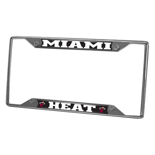 FanMats® - Sport NBA License Plate Frame with Miami Heat Logo