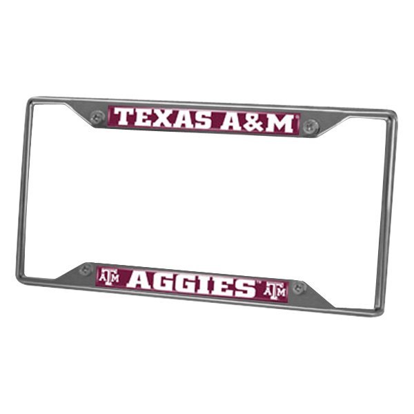 FanMats® - Collegiate License Plate Frame with Texas A&M University Logo
