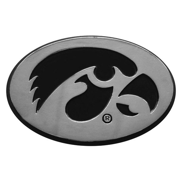 FanMats® - College "University of Iowa" Chrome Emblem