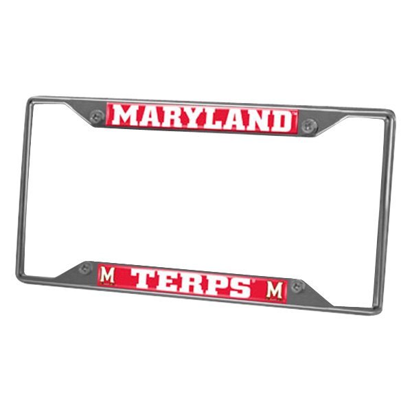 FanMats® - Collegiate License Plate Frame with University of Maryland Logo