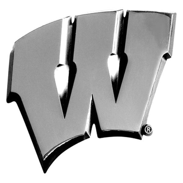 FanMats® - College "University of Wisconsin" Chrome Emblem