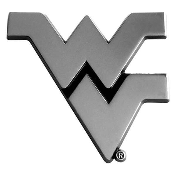 FanMats® - College "West Virginia University" Chrome Emblem