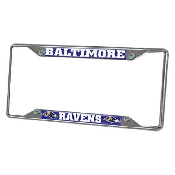 FanMats® - Sport NFL License Plate Frame with Baltimore Ravens Logo