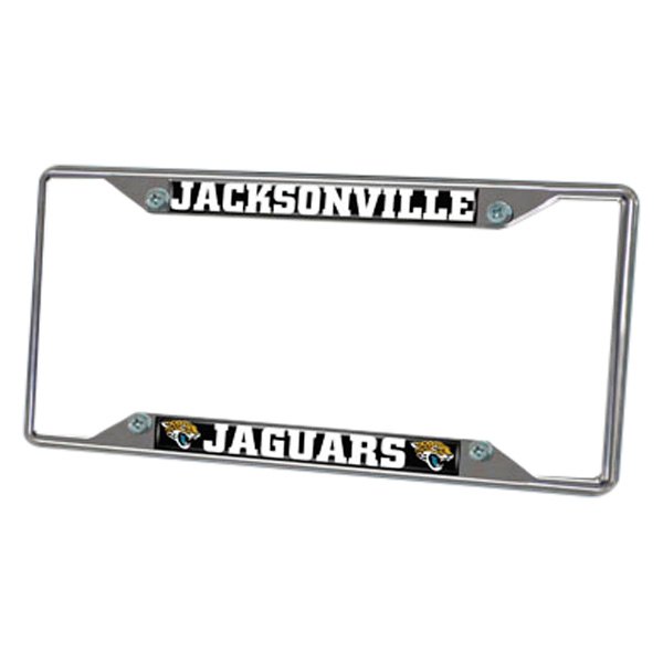 FanMats® - Sport NFL License Plate Frame with Jacksonville Jaguars Logo