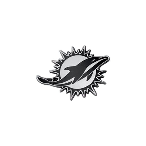 FanMats® - NFL "Miami Dolphins" Chrome Emblem