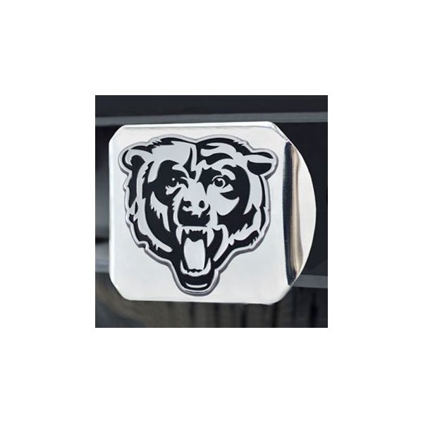 FanMats® - Hitch Cover with Chrome Chicago Bears Logo for 2" Receivers