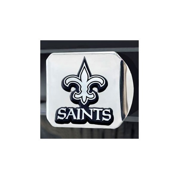 FanMats® - Hitch Cover with Chrome New Orleans Saints Logo for 2" Receivers