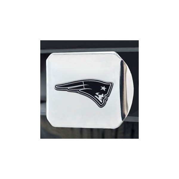 FanMats® - Hitch Cover with Chrome New England Patriots Logo for 2" Receivers