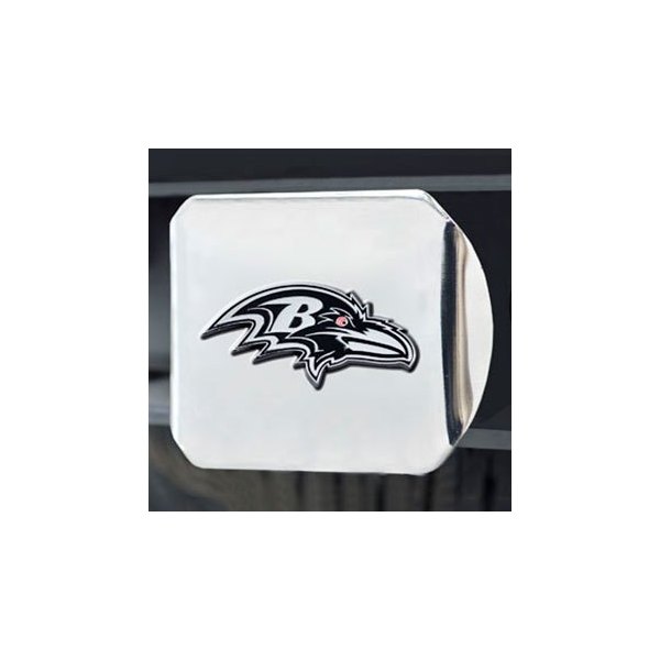 FanMats® - Hitch Cover with Chrome Baltimore Ravens Logo for 2" Receivers