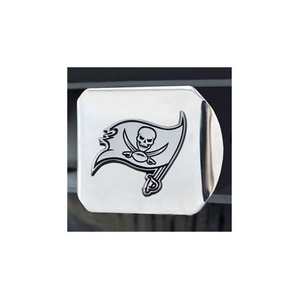 FanMats® - Hitch Cover with Chrome Tampa Bay Buccaneers Logo for 2" Receivers