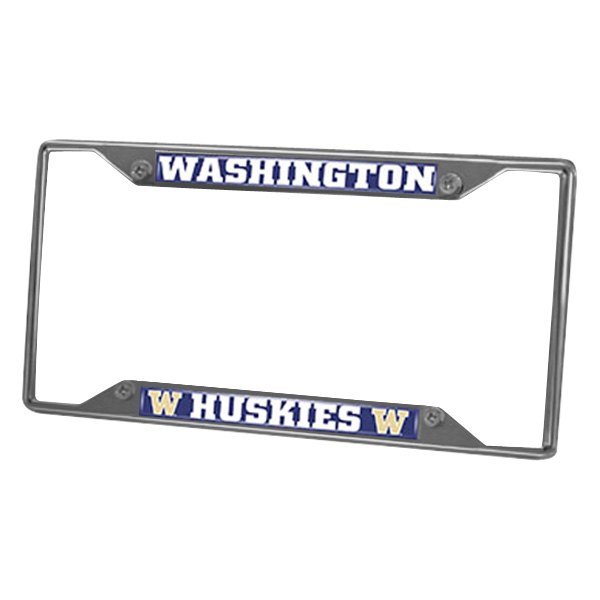FanMats® - Collegiate License Plate Frame with University of Washington Logo
