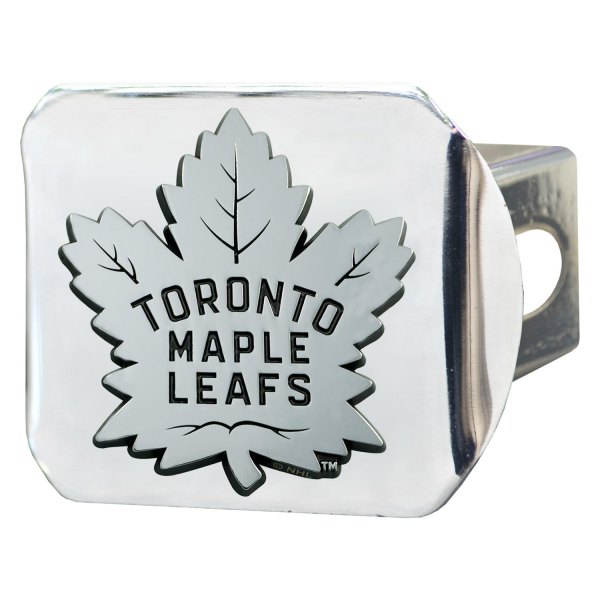 FanMats® - Sport Chrome NHL Hitch Cover with Toronto Maple Leafs Logo for 2" Receivers