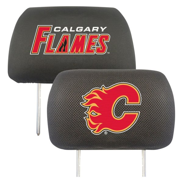  FanMats® - Headrest Covers with Embroidered Calgary Flames Logo
