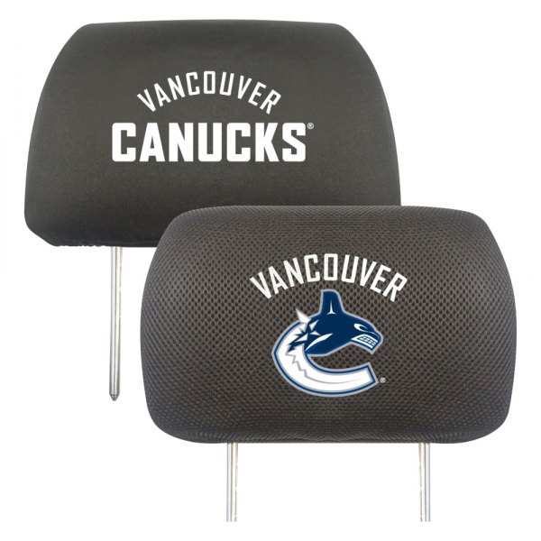  FanMats® - Headrest Covers with Embroidered Vancouver Canucks Logo