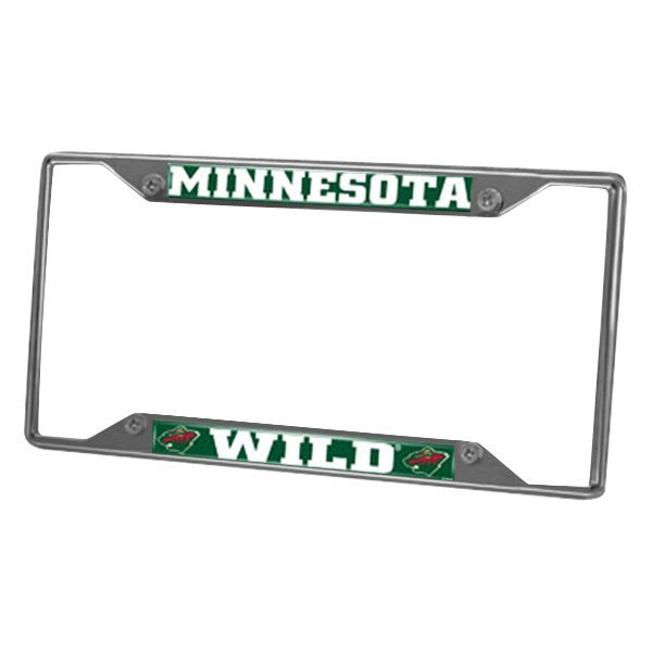 FanMats® - Sport NHL License Plate Frame with Minnesota Wild Logo