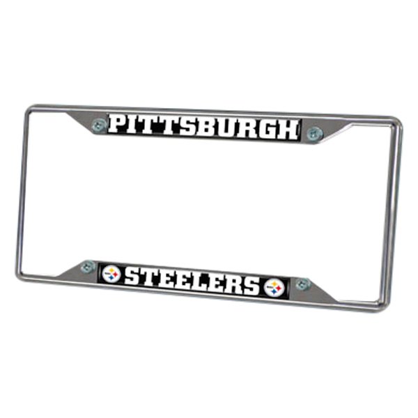 FanMats® - Sport NFL License Plate Frame with Pittsburgh Steelers Logo