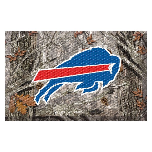 FanMats® - "Camo" Buffalo Bills 19" x 30" Rubber Scraper Door Mat with "Buffalo" Logo