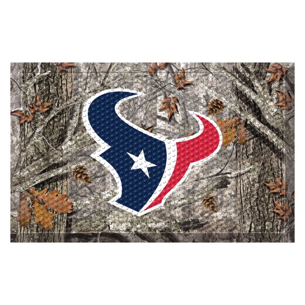 FanMats® - "Camo" Houston Texans 19" x 30" Rubber Scraper Door Mat with "Texans" Logo