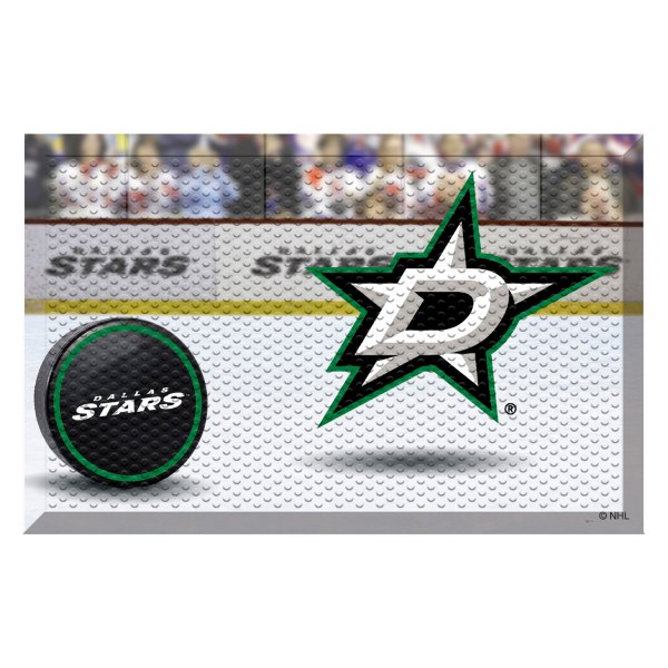 FanMats® - Dallas Stars 19" x 30" Rubber Scraper Door Mat with "D Star" Logo