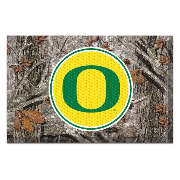 FanMats® - "Camo" University of Oregon 19" x 30" Rubber Scraper Door Mat with "O" Logo