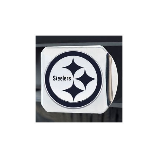FanMats® - Hitch Cover with Chrome Pittsburgh Steelers Logo for 2" Receivers