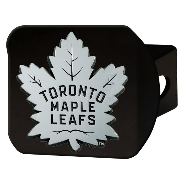 FanMats® - Sport Black NHL Hitch Cover with Toronto Maple Leafs Logo for 2" Receivers
