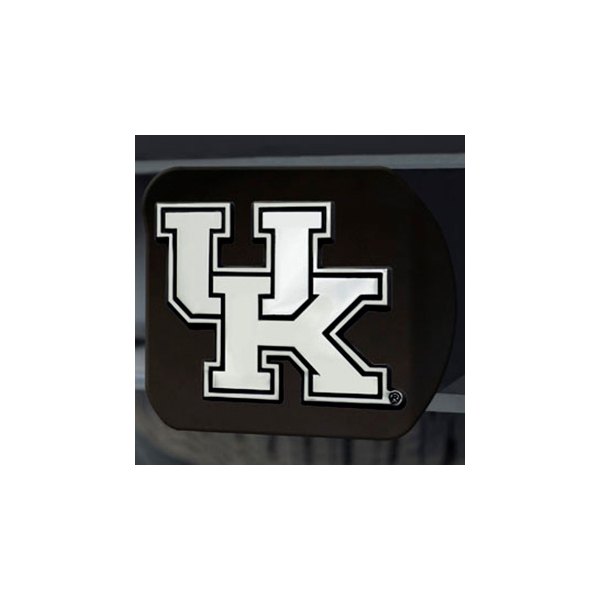 FanMats® - Black College Hitch Cover with Chrome University of Kentucky Logo for 2" Receivers