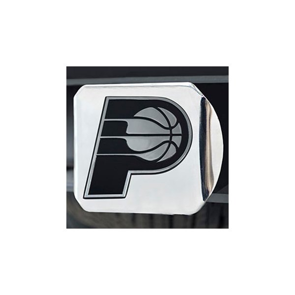 FanMats® - Sport Chrome Hitch Cover with Indiana Pacers Logo for 2" Receivers