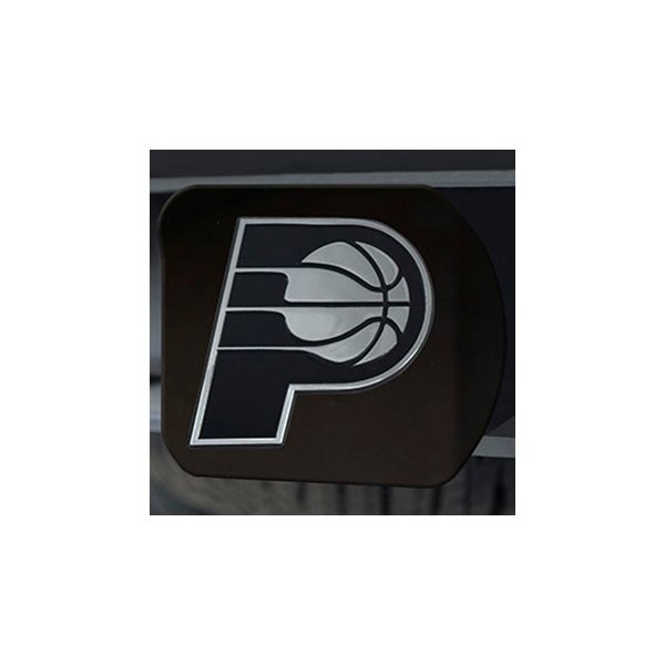 FanMats® - Sport Black Hitch Cover with Chrome Indiana Pacers Logo for 2" Receivers
