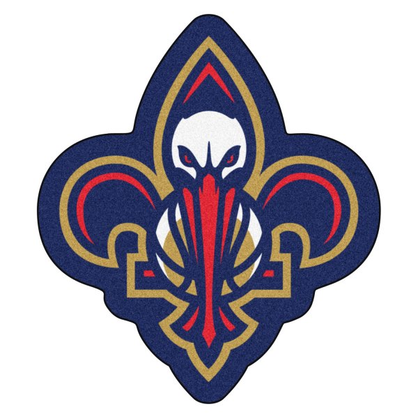 FanMats® - New Orleans Pelicans 36" x 48" Mascot Floor Mat with "Fluer-de-lis Pelican" Secondary Logo