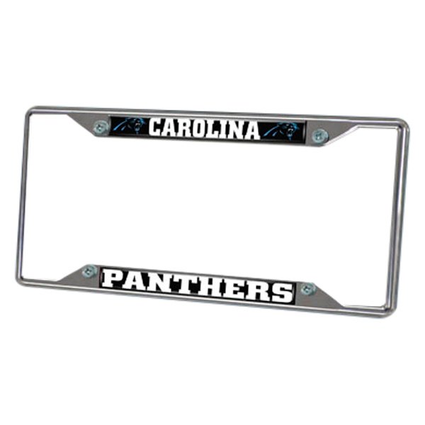 FanMats® - Sport NFL License Plate Frame with Carolina Panthers Logo