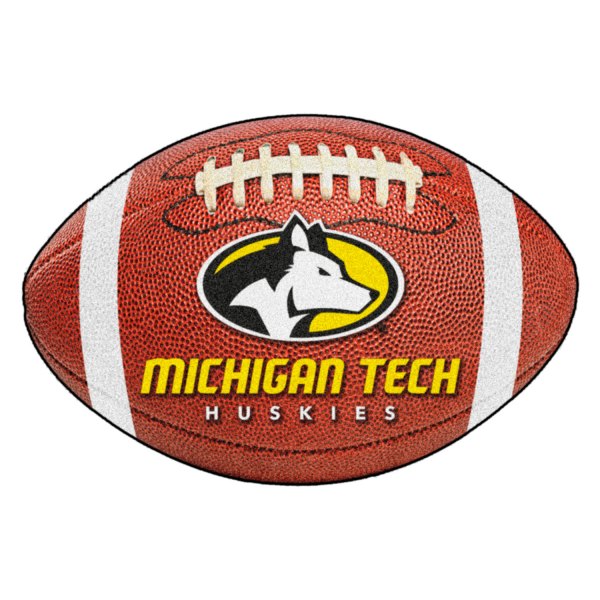 FanMats® 2137 "Football" NCAA Michigan Tech University 1.8' x 2.8