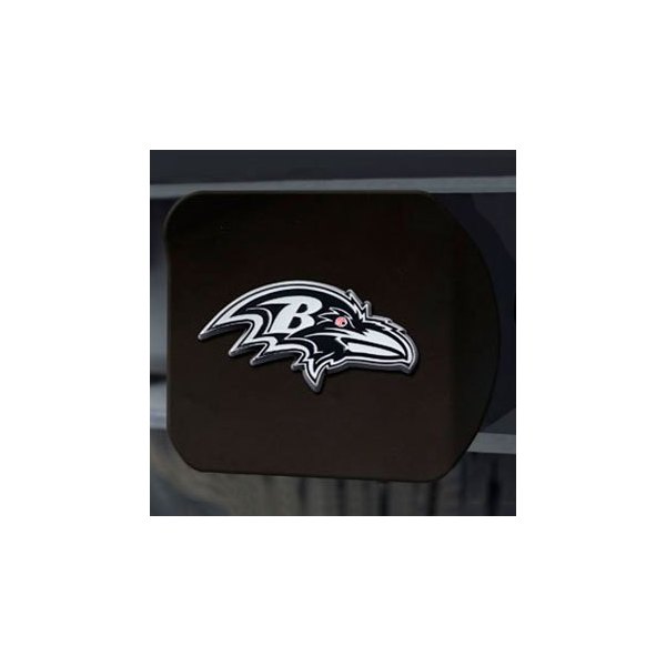 FanMats® - Hitch Cover with Chrome Baltimore Ravens Logo for 2" Receivers