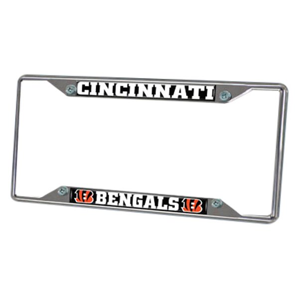 FanMats® - Sport NFL License Plate Frame with Cincinnati Bengals Logo